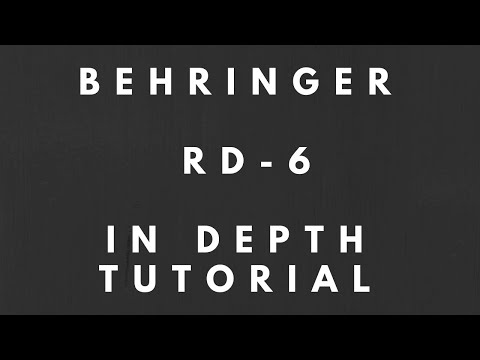 Behringer RD-6 In Depth Tutorial