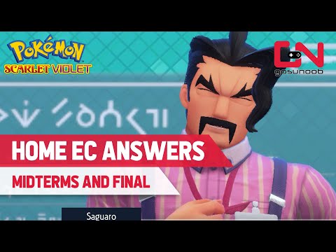 All Home Ec Answers in Pokemon Scarlet and Violet - 6 Classes, Midterm and Final