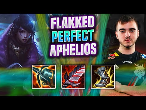 FLAKKED PERFECT GAME WITH APHELIOS! - G2 Flakked Plays Aphelios ADC vs Xayah! | Season 2022