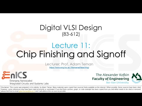 DVD - Lecture 11a: Sign-off Timing