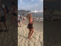 Hairdresser Dancing On The Beach