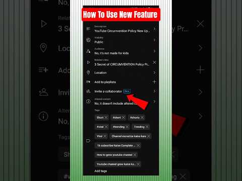 How To use invite a Collaborator YouTube #youtubecollaboration #youtubeshorts