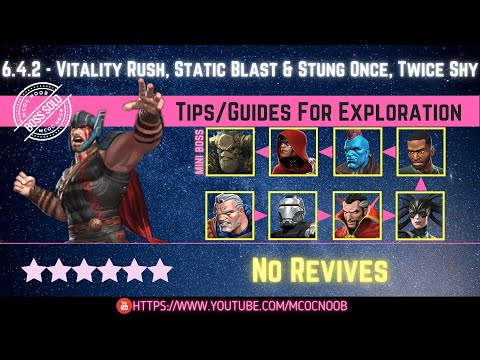 MCOC: Act 6.4.2 - Vitality Rush, Static Blast & Stung Once, Twice Shy - Tips/Guides - No Revive