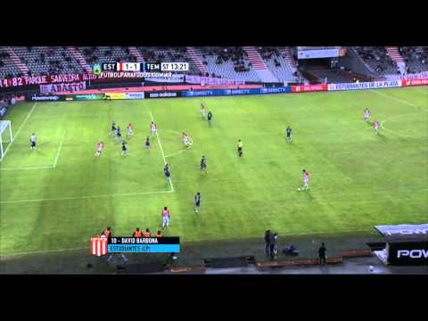 Gol de Barbona. Estudiantes 1 Temperley 1.Fecha 12.Torneo Primera División 2015.Fútbol Para Todos