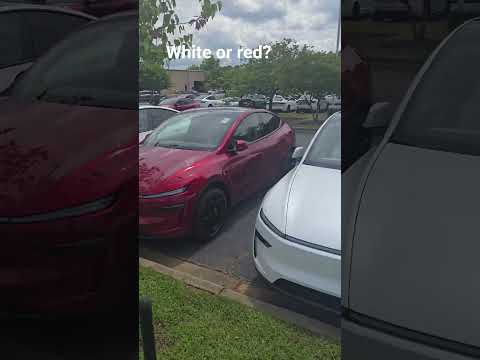 2026 Model Y Juniper White vs Red