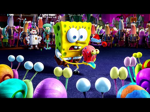 SpongeBob saves the day and a lot of Sea Snails | The SpongeBob Movie: Sponge on the Run | CLIP