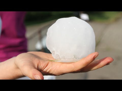 Rekordhagel in Deutschland - Hagelunwetter in Sonnenbühl 2013