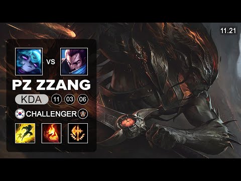 Pz ZZang Yasuo Mid vs Vex - KR Challenger - Season 11 Patch 11.21