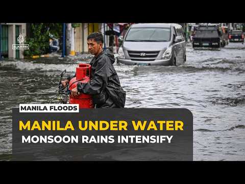 Manila floods grind traffic to a standstill amid heavy monsoon rains