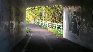 滝野上野幌自転車道 (フル映像等倍速) 石山分岐点～藻岩橋　Takino-Kaminopporo bikeway