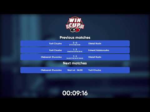 05:30 Oleksandr Zhuravlov 1-3 Oleksii Rodin West 7 WIN CUP 18.12.2022 | TABLE TENNIS WINCUP