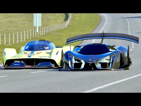 Ferrari F80 GTR vs Aston Martin Valkyrie AMR Pro at Highlands