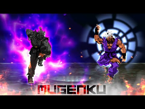 Shin Oni vs God Akuma. Street Fighter MUGEN Multiverse