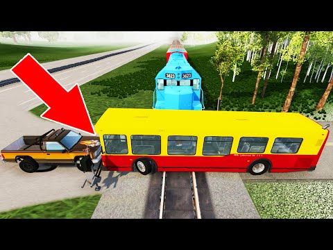 Train Accidents #10 - BeamNG Drive | CrashTherapy