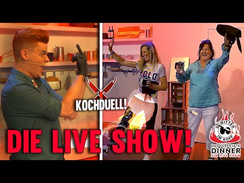 Gewitter im Kopf Live Show! - Das Kochduell gegen Tina und Marion! (1) | DAS VERF$%§TE DINNER