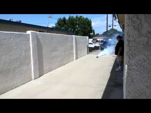 Rocket Car Breaks Sound Barrier and creates a sonic boom
