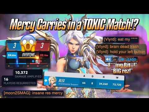 Mercy Carries in a TOXIC Match!? 😱 - Mercy Stadium Gameplay - Overwatch 2 (Season 20)