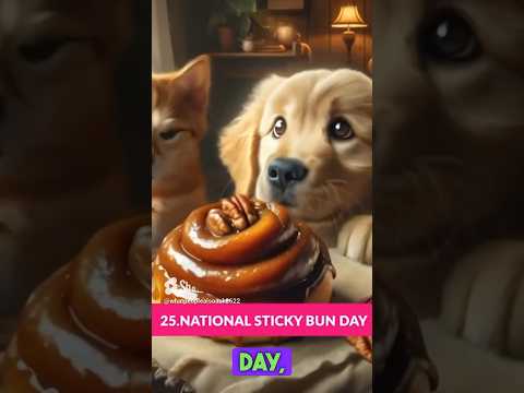 全國黏麵包日 - 2 月 21 日(NATIONAL STICKY BUN DAY- February 21)