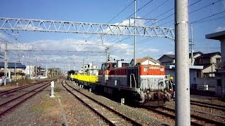 preview picture of video '2012/11/09 【甲種】 JR貨物 チキ5500形ロングレール輸送車 DE10-1725 豊川駅 / Delivery of Flatcars at Toyokawa'