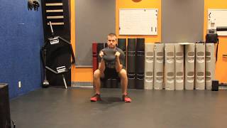 Sandbell Squat Crush Curls