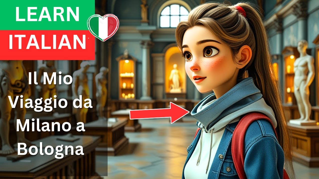 Learn Italian with Stories  - Subtitle in English and Italian  - Il Mio Viaggio da Milano a Bologna