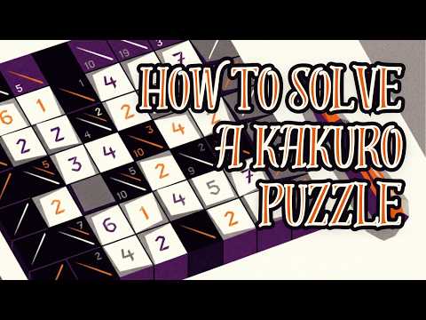 How To Solve Kakuro Puzzles Beginner Tutorial Gotcha Puzzle