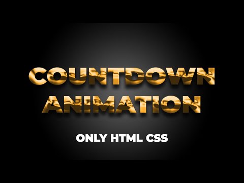 How To Create Countdown Animation Using Css No Javascript
