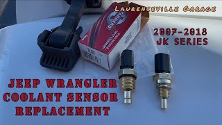 Jeep Wrangler JK Coolant Sensor Replacement, Code P0128? Don't Confuse Oil Temp sensor with Coolant!