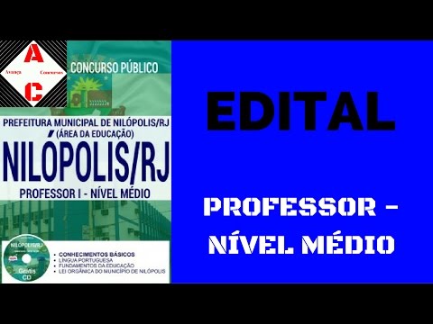Apostila Concurso Nilópolis-RJ 2016 - Professor - Nível Médio