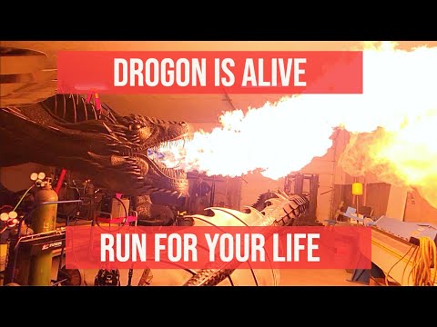 15,000 Pound Fire Breathing GOT Dragon Sculpture