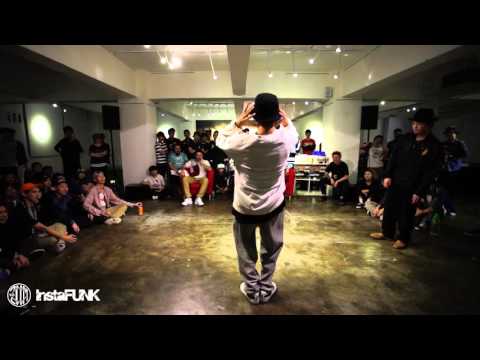 InstaFUNK 2015 Popping & Locking Battle - Popping Angus vs Tsz Ho - Popping Best 32