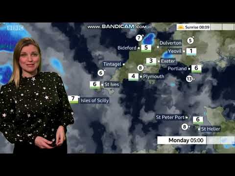Emily Wood BBC ONE Spotlight weather January 17th 2021 HD