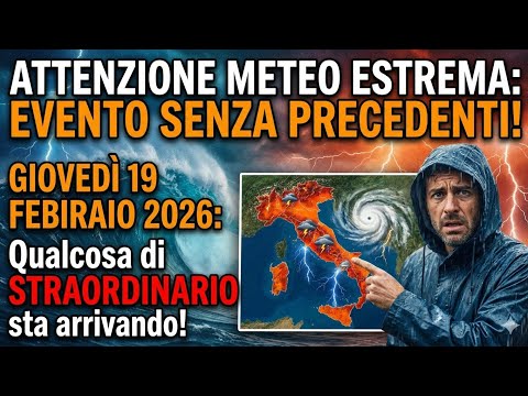 WEATHER IN ITALY! EVERYTHING WILL CHANGE IN A FEW DAYS! HERE'S WHAT WILL HAPPEN ON FEBRUARY 19TH....