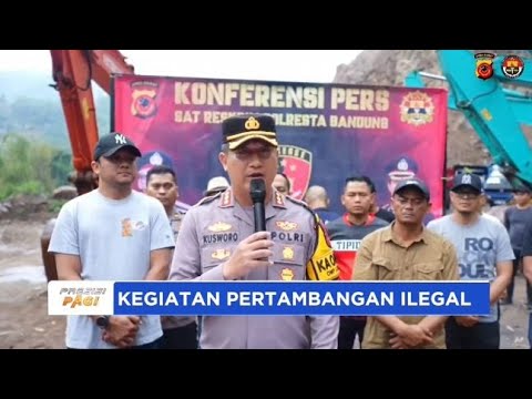 POLRESTA BANDUNG TINDAK PELAKU TAMBANG ILEGAL
