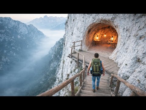 200 Days Survival Alone | Building a Hidden Shelter Inside a Giant Cliff