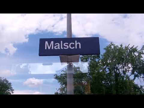 S bahn Karlsruhe hbf Ausfahrt Mit S81 Richtung Bondorf bei Herrenberg und Hochdorf bei Horb bahnhof