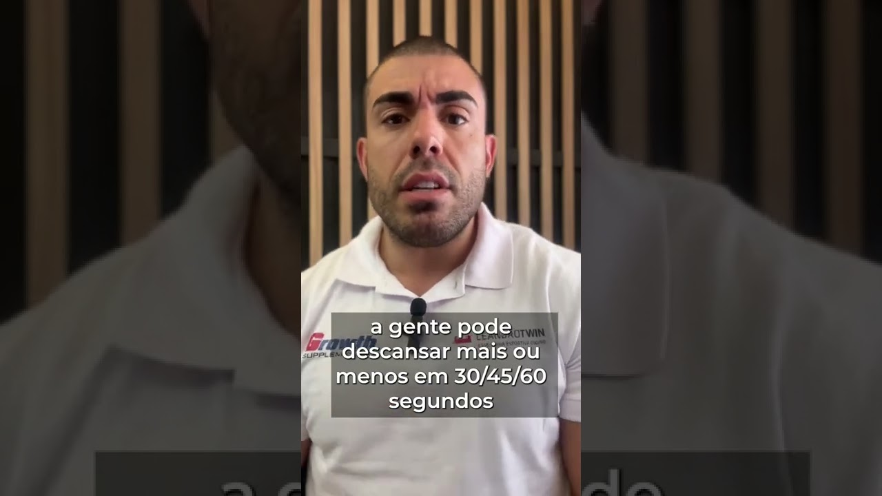 Faça esse tempo de descanso entre as séries