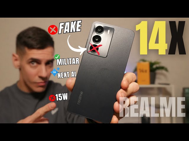 Vídeo relacionado con realme 14x 5G Smartphone 6+128GB, Pantalla Eye Comfort 120Hz, cámara nítida de 50MP, batería de Larga duración 5000mAh, Resistencia a los Golpes de Nivel Militar, Octa-Core, Verde (sin Adaptador)