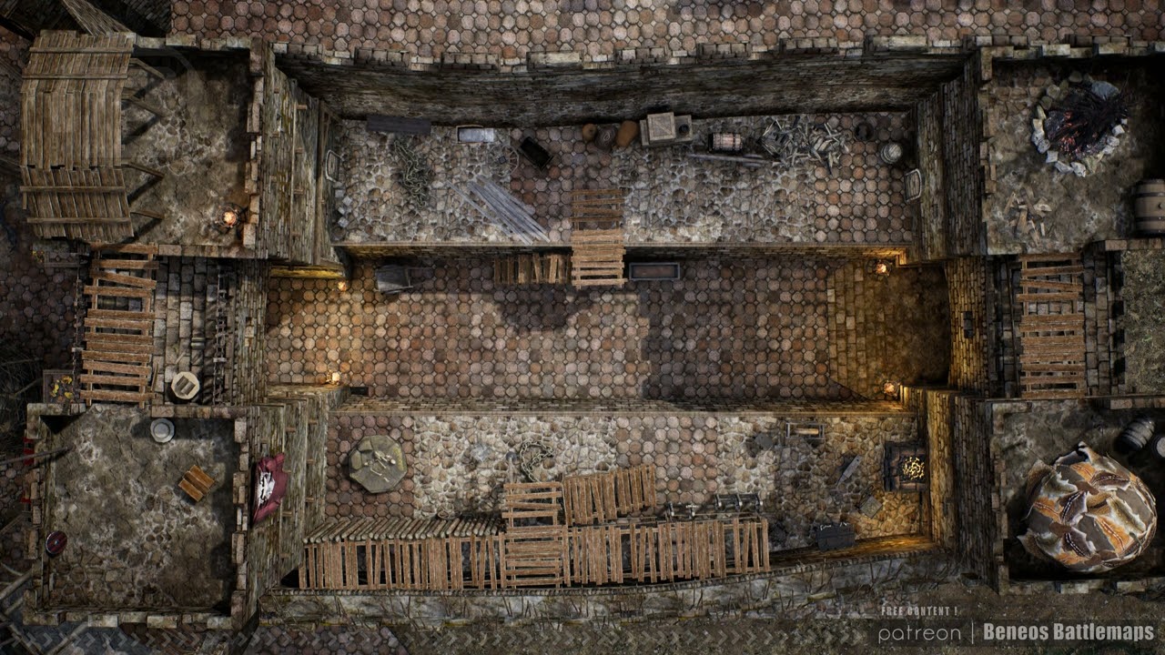 Orc Fortress Gate | Battlemap Demo | Beneos Animated RPG Maps