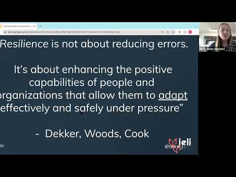 Psychological Safety Meetup - Nora Jones: Human Factors, Resilience Engineering and Systems Safety.