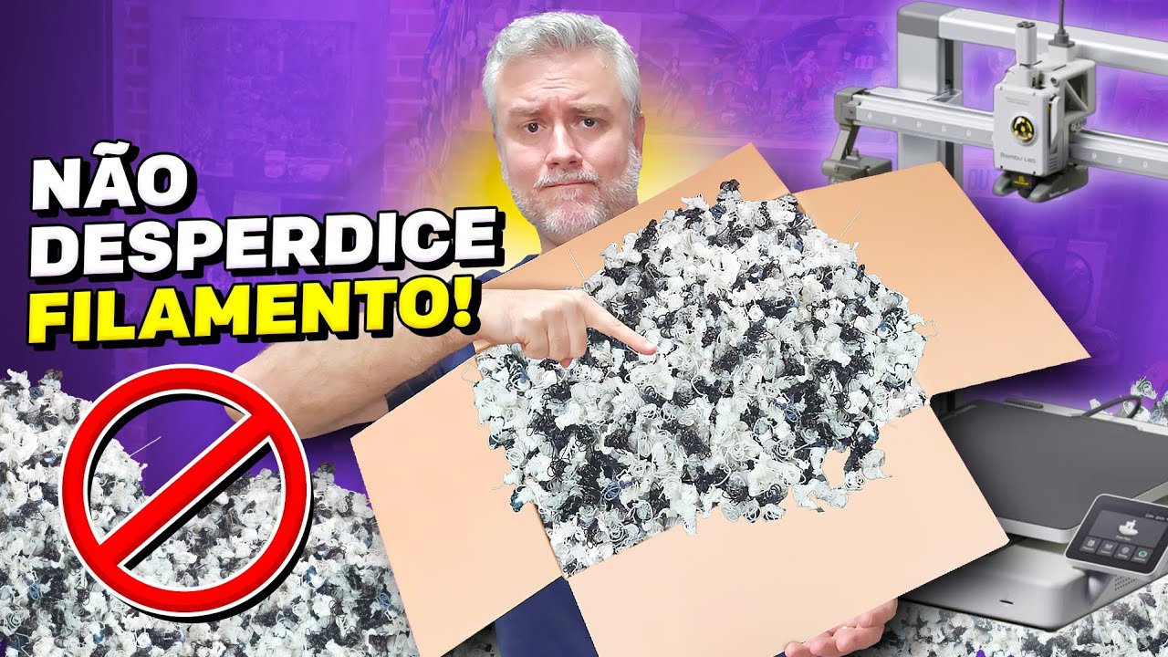 Eu Reduzi Meu Desperdício de Filamento em 50% e Você Também Pode!