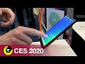 CES 2020 - Een smartphonescherm dat terugtikt