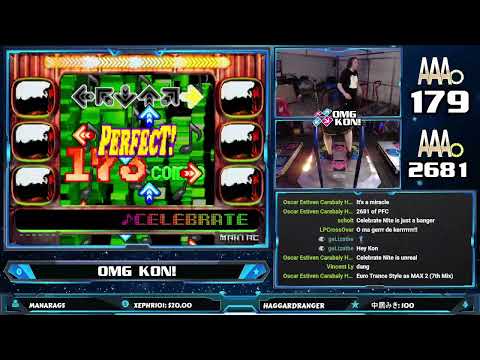 OMG KON! | CELEBRATE NITE (MANIAC 6-PANEL) PFC AAA [DDR SOLO 2000]