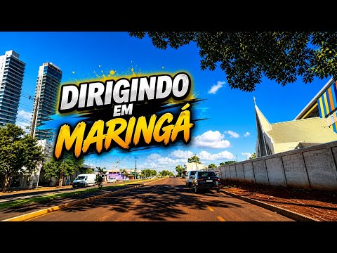 Dirigindo em Maringá - Rua Pioneiro Olinto Mariani, Jd Reboucas, Maringá - PR, Brasil