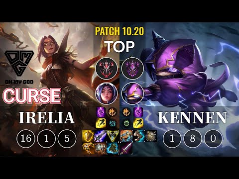 OMG Curse Irelia vs Kennen Top - KR Patch 10.20
