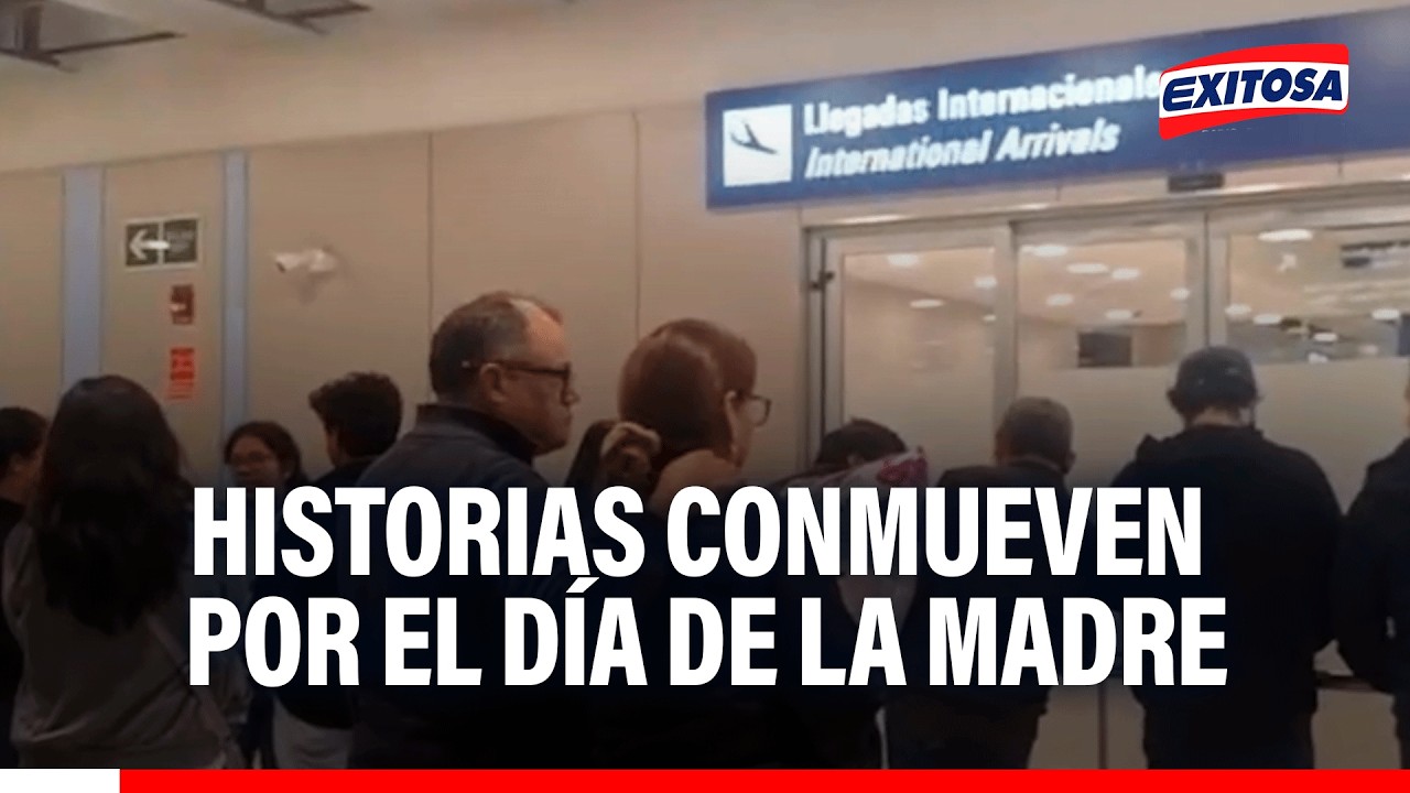 🔴🔵Reencuentros y emotivas llegadas marcan el Día de la Madre en aeropuerto internacional
