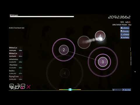 WhiteCat hitting absurd patterns [spectator reaction]