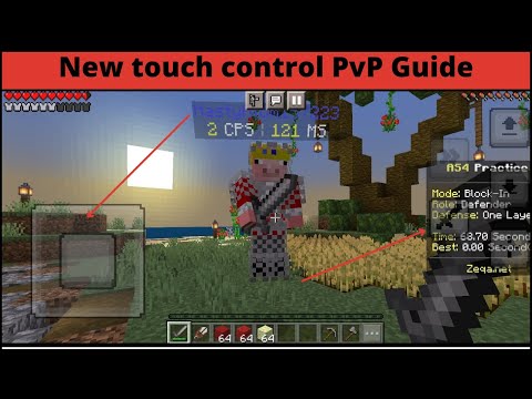 How to get better at PvP with new touch control | Minecraft pocket edition | PvP Guide | X_Pogboys