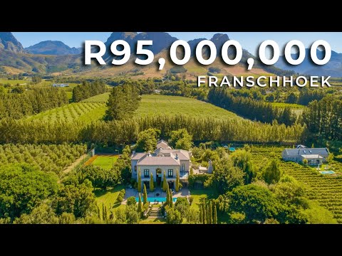 Inside a R95,000,000 Franschhoek Vineyard Estate So Unreal You’ll Think It’s a Movie Set!