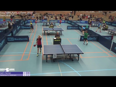 Live fra Sisu/MBK Aarhus Open 2018 - Yngre drenge elite: Isak A. Karman vs. Valdemar H. Pedersen